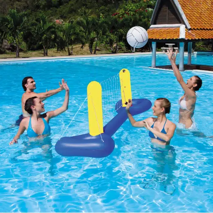 Filet de volley-Ball flottant, jeu de balle, outil de divertissement aquatique, jeu de piscine pour adultes et enfants 3