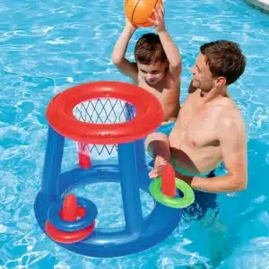 panier de basket gonflable piscine