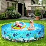 Piscine gonflable pliable pour enfants, bassin de bain pour enfants, baignoire gonflable pour bébé, baignoire d’intérieur 3