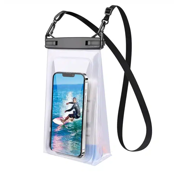 HAISSKY-Sac de rangement étanche pour téléphone portable, sacs secs transparents, sac à bandoulière en poudre, plage, natation, surf, bateau, écran tactile 3