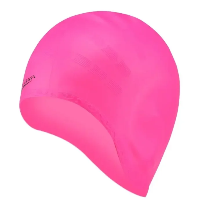 Bonnet de natation à haute élasticité pour adultes, bonnet de piscine imperméable, protection des oreilles, cheveux longs, grand chapeau de plongée en silicone, hommes et femmes 6