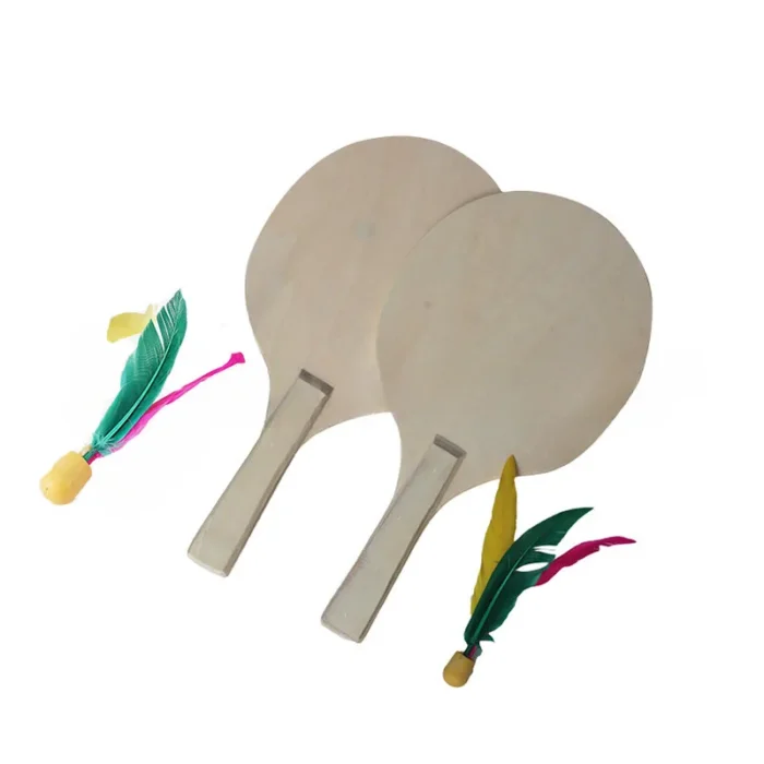 Raquette de plage en bois pour adultes, jeu de paddle, badminton, tennis, ping-pong, cricket, extérieur 15