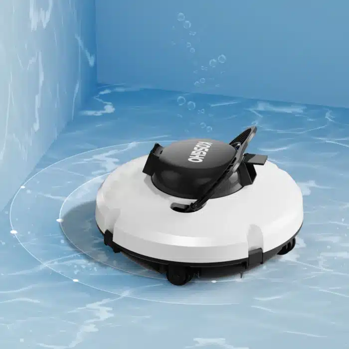 Aspirateur de piscine robotique sans fil avec moteurs touristes, auto-stationnement pour piscines à sol plat, accessoires de sports nautiques 3