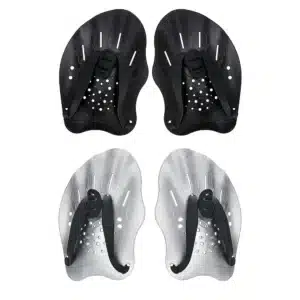 Gants d'entraînement réglables pour la main de natation, palmées, professionnel, sous-marin, brasse, gris argenté, 1 paire 1