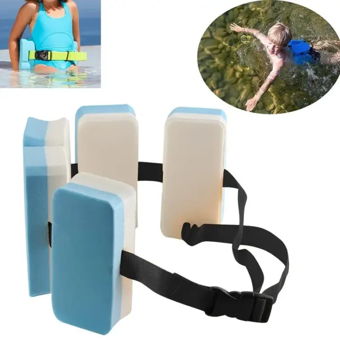 Ceinture de natation en mousse flottante réglable, équipement de planche d'entraînement à la taille, matelas à air, adultes et enfants 5