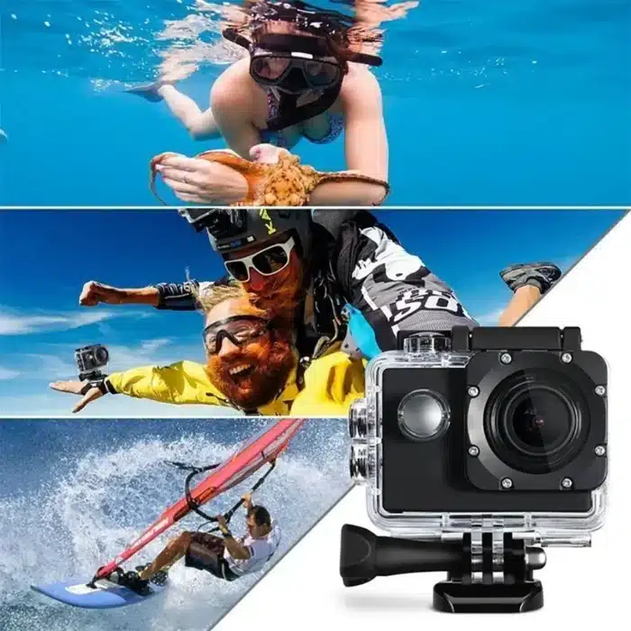 Caméra d'action Ultra Full HD, 1080P, écran 2.0 pouces, caméscope, vidéo étanche sous-marine, statique, sport, extrême Go Pro Cam 3