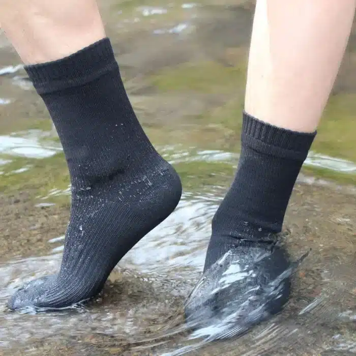 Chaussettes imperméables respirantes en rayonne de bambou, pour la randonnée, la chasse, le ski, la pêche, sans couture, sports de plein air, unisexe, livraison directe 3