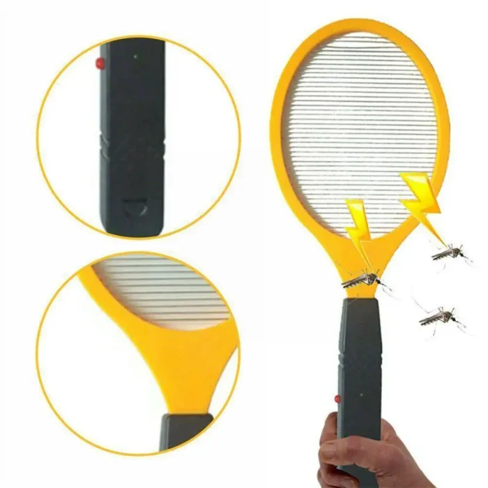 Raquette électrique anti-moustiques, portable, avec batterie, pour tuer les insectes volants 1